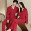 Pijama de algodão puro para casais, gaze de algodão de camada dupla, novo modelo 2026, um para homem e um para mulher, conjunto de roupa para casa, gaze de verão, primavera e outono