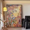 Pintura Colgante de Piso para Sala de Estar Abstracta Americana Pintura de Color Arte de Nicho Pintura Decorativa para Pared de Fondo de Sofá Mural con Sentido de Alta Gama