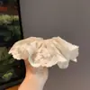 Anel de Cabelo de Renda Bordada com Renda Rede Inflado Anel de Cabelo de Intestino Grosso 2025 Novo Acessório de Cabeça Flor de Cabelo de Alta Qualidade para Mulheres