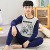 Conjunto de Roupas de Outono 100% Algodão para Adolescentes, Conjunto de Roupa Íntima Térmica para Meninas e Estudantes, Calças Longas para Meninos, Pijamas Infantis