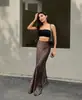 Saia Cetim High-End Elegante Leve e Fashionable Justa ao Corpo Estampada Moda Quente Casual Saia Estampa Leopardo para Mulheres Verão