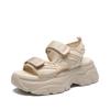 Sandalias Deportivas ZHR para Mujer, Casual para Exteriores, Velcro, Suela Gruesa Elevada, Versátiles, Deportivas para Exteriores, Playa, Zapatos para Mujer