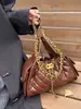 Bolsa Feminina Estilo Chanel Transfronteiriça 2026 Novo Modelo Bolsa Saco com Toque de Luxo, Bolsa de Ombro Acolchoada com Corrente para o Dia a Dia