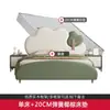 Cama Rosa de Princesa Nube para Niños 1.2m Habitación de Niñas Cama Suave 1.5m Cama Individual Verde con Almacenamiento de Cuero para Niños
