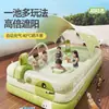 Piscina de PVC, piscina grande para toda la familia, piscina inflable para niños, piscina exterior para bebés y niños pequeños, engrosada, para el hogar