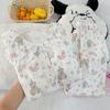 Pijama Nube de Algodón Dulce Fiesta de Mascotas para Mujer, Nuevo Conjunto de Dos Piezas de Manga Larga con Cuello Peter Pan para Casa, Fotos Reales al por Mayor