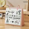 Calendário Criativo Graffiti 2027 de Virar Páginas Calendário de Mesa para Escritório Ornamento de Mesa Calendário de Check-In Caderno