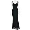 Vestido de noche ceñido a las caderas de moda transfronteriza sexy y delgado con tirantes, de exportación Ins europeo y americano, superventas de primavera y verano