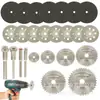 Disco de Serra Circular para Desbaste Transfronteiriço Mini Lâmina de Malha Micro Marcenaria Lâmina para Corte de Metal Rebolo Elétrico Pacote Combinado