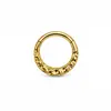 Anel de Septo de Aço Inoxidável 316L Novo Estilo Europeu e Americano Conjunto com Abertura Articulada Joia para Piercing Tendência de Moda Nariz