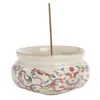 Forno Ru Dunhuang Dança das Apsaras Voadoras Cerâmica Pequeno Suporte para Incenso, Queimador de Incenso, Suporte para Palitos de Incenso, Acessórios para Cerimônia do Chá, Peça Decorativa de Aromaterapia para Interior de Estudo