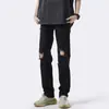 Jeans Rotos High Street 2026 para Hombre, Antidescoloramiento, Nueva Tendencia de Moda de Verano, Jeans Casuales Negros Elásticos