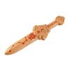 Talla en Madera de Durazno Cinnabar Tianshi Siete Estrellas Durazno Cabeza de Bestia de Madera Mujian Oro Madera Agua Fuego Tierra Siete Estrellas Espada Lianzhu