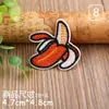 Parche Bordado de Frutas de Dibujos Animados Lindo y de Moda Flor Pequeña Parche Decorativo para Ropa Reparación de Agujeros Subsidio