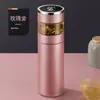 Taza termo de acero inoxidable 316 con separación de agua y té, taza para hombre, taza de agua de invierno para hombre, taza con aislamiento para té, para niños