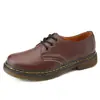 Zapatos de Trabajo de Caña Baja Talla Grande Transfronterizos para Mujer Piel de Vaca Estilo Británico Botines Talla Grande Punta Redonda Zapatos de Trabajo Casuales para Hombres y Mujeres Pareja