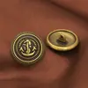 Botones Metálicos Retro Británicos Estilo Chanel Pequeños al por Mayor del Fabricante, Botones de Alta Gama para Chaquetas y Trajes, Botones Estilo Academia JK