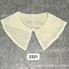 Linha de algodão solúvel em água bordado computadorizado gola falsa vazada gola Peter Pan gola alta versátil DIY acessórios para roupas infantis roupas femininas em estoque