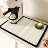 Prato de Jantar Moderno Simples Restaurante Absorvente Drenante Casa Utensílios de Mesa Secagem Rápida Antiderrapante Diatomito Isolado Mesa de Jantar