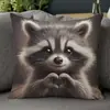 Fundas de Almohada 3D Más Vendidas Transfronterizas con Animales Lindos Adecuadas para Decoración de Sofá y Sala de Estar en Casa, Fundas de Cojín Personalizables