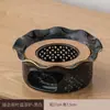 Bule de flor de vidro aquecido estilo japonês Lou base vazia Restaurante Aquecimento por vela chá perfumado isolamento chá cerâmica fogareiro de chá quente