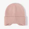 Otoño e invierno Nuevo gorro de punto para mujer de algodón cachemir moda Joker gorro de lana para hombre protección cálida para las orejas al aire libre fabricantes venta al por mayor