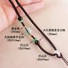 Cuerda de collar con hebilla de seguridad de jade natural unilateral, cordón para colgante de jade Hotan dorado DIY, ventas directas de fábrica