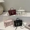 Bolsa de Hombro Cruzada Cadena Rombo Estilo Pequeño Fragante Nuevo Estilo Verano Nueva Bolsa de Cosméticos de Gama Alta Bolso Cuadrado Pequeño Bolso