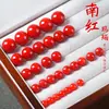 Piedra Natural Grado Coleccionista Ágata Roja Cuentas Sueltas Collar Pulsera de Cuentas DIY Pulsera de Hilo para la Mano Accesorios de Joyería de Cuentas Wenwan