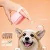 Escova de banho para animais de estimação, shampoo, escova de massagem, silicone macio, pente para limpeza de cães, gatos, cães, banho, ferramenta de preparação