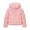 Produtos Novos de Inverno 2025 Moda Feminina Transfronteiriça Europeia e Americana Jaqueta de Algodão Estampada Enchida à Mão W091 3017