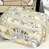 Estuche para Lápices Bolsa de Dolor Jiyikawa Ins Nuevo Estilo Caja de Papelería para Chicas de Secundaria, Gran Capacidad, Alto Valor Estético, Estuche Transparente