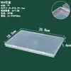 Caja Rectangular de Plástico PP Transparente para Papelería, Accesorios, Piezas, Caja de Embalaje, Caja de Almacenamiento para Tarjetas, Juguetes, con Tapa, Venta al por Mayor