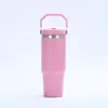 Vaso de Acero Inoxidable 304 de 30 oz con Asa, Doble Pared, Aislado al Vacío, Portátil para Exteriores, Botella de Agua Deportiva