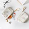 Bolsa de Monedas con Flor de Rosa Fresca y Sencilla para Mujer, Portatarjetas de Gran Capacidad, Mini Bolsa de Maquillaje para Labial, Bolsa de Tela para Guardar Tarjetas de Crédito