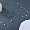 Venta Directa de Fábrica Collar de Mariposa 2024 Nuevo Modelo Joyería del Cielo Estrellado Perla Artificial Cadena Larga para Suéter Lujo Ligero