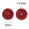 Cuentas acrílicas brillantes de 16 mm con lentejuelas láser, cuentas redondas de estrella, accesorios para bolígrafos, cadena para teléfono móvil