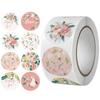 Pegatinas de Gracias, Pegatinas Selladoras de Gracias, Pegatinas Florales de Decoración Navideña, Pegatinas de Gracias, Pegatinas Hechas a Mano para DIY, Pegatinas para Regalos
