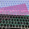 Para Película de Teclado Apple MacBook air pro retina Transparente Hueco Carácter y Función Teclado
