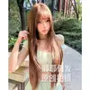 Peluca Yeye Nuevo Estilo Otoño Peluca Larga Recta de Celebridad de Internet Cabello Largo Recto Set de Peluca Diaria