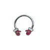 Anel Septo Nasal de Aço Inoxidável 316L Transfronteiriço Europeu e Americano Anel Ferradura Cor Degradê Anel Nasal C-Bar Anel Nasal Estilo Natal Piercing
