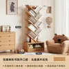 Estantería de madera maciza, estante de almacenamiento de pie, armario de almacenamiento de pared, estantería para libros ilustrados infantiles, pequeña estantería de esquina, estantería estrecha de almacenamiento