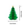 Sombrero de Papá Noel, árbol de Navidad, campana, adornos de panal, bandera navideña, abanico de papel, soporte para pastel de flores, adornos en espiral