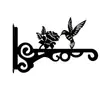 Suporte de Parede de Ferro Transfronteiriço Suporte de Flores Gancho para Pendurar Pássaro Vaso de Flores Varanda Suporte de Parede Gancho de Metal Gancho
