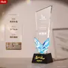 Trofeo de Cristal Hecho a Medida para Premios de Alta Gama y Elegantes para Empleados Destacados, Campeones de Concursos Creativos y Premios de Reunión Anual