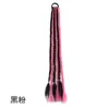 Pelucas para Mujer Peluca Trenzada Luminosa 24" Trenzas de Seda de Alta Temperatura de Colores Rastas Coletas
