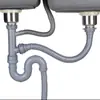 Acessórios para ralo de pia atacado de fábrica conjunto completo aço inoxidável ralo de slot duplo slot único cabeça de ralo cesto de filtro de ralo acessórios de tubo
