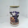 Copo Mason Jar de Vidro 16oz para Cerveja Cola Água com Logotipo Personalizado de Natal em Estoque Transfronteiriço Sublimação
