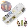 Unhas joias ouro prata concha oco rebite strass sereia Pérola japonesa doce estilo pilha Diamante 12 grade caixa de diamante