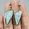 Longrui Pendientes Bohemios Florales Retro Turquesa de Nuevo Estilo Europeo y Americano Pendientes Colgantes Venta al por Mayor
